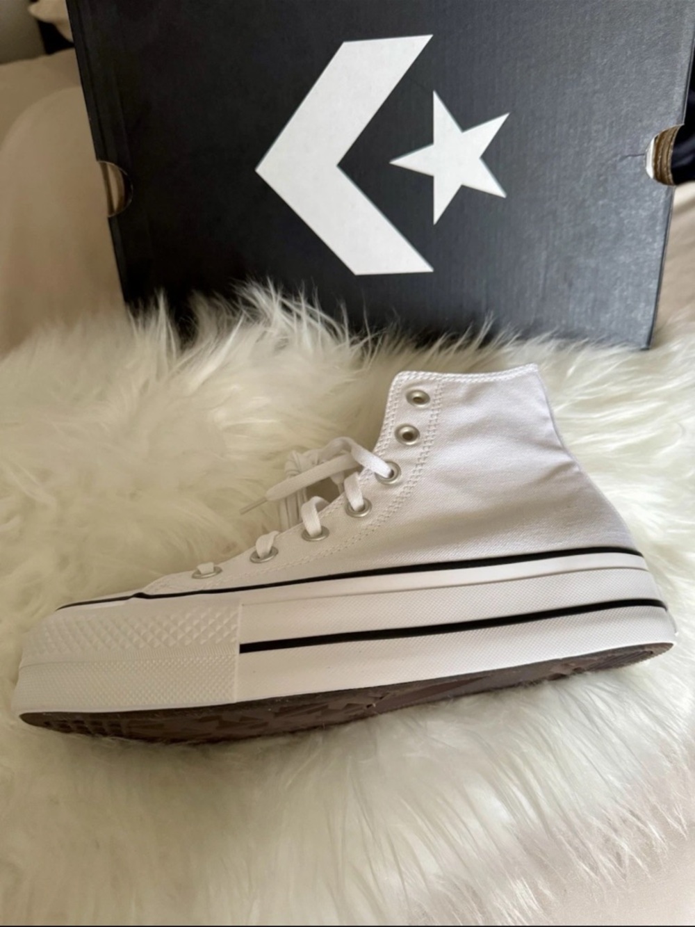 Converse Black Shoe Box with Size Label